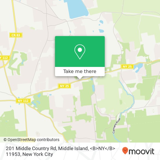 201 Middle Country Rd, Middle Island, <B>NY< / B> 11953 map