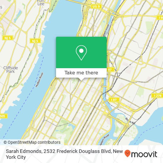 Sarah Edmonds, 2532 Frederick Douglass Blvd map