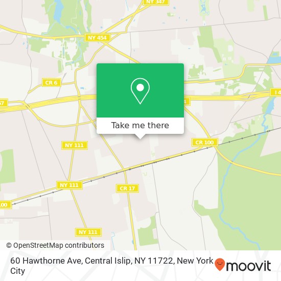 60 Hawthorne Ave, Central Islip, NY 11722 map