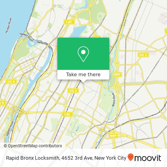 Rapid Bronx Locksmith, 4652 3rd Ave map