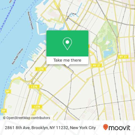 2861 8th Ave, Brooklyn, NY 11232 map