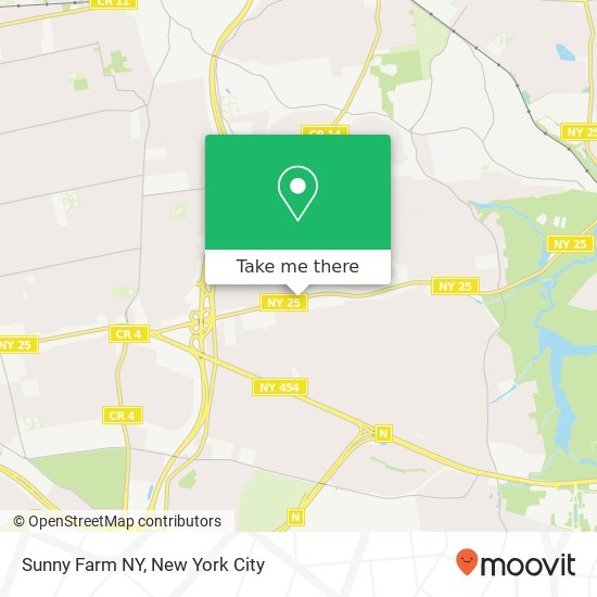 Sunny Farm NY map