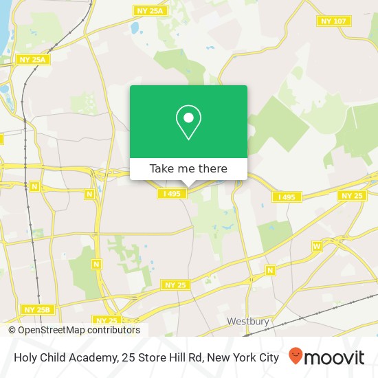 Mapa de Holy Child Academy, 25 Store Hill Rd