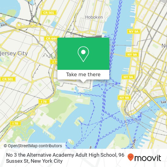 No 3 the Alternative Academy Adult High School, 96 Sussex St map