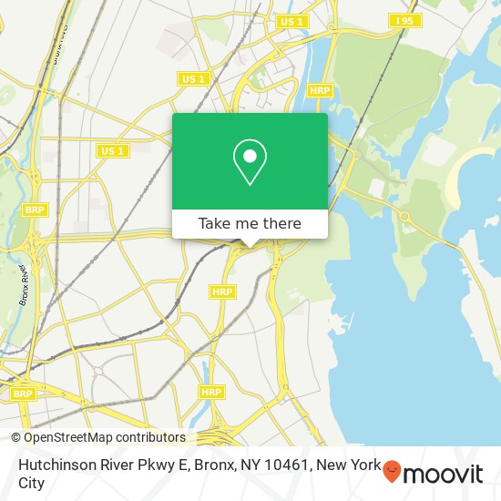 Mapa de Hutchinson River Pkwy E, Bronx, NY 10461
