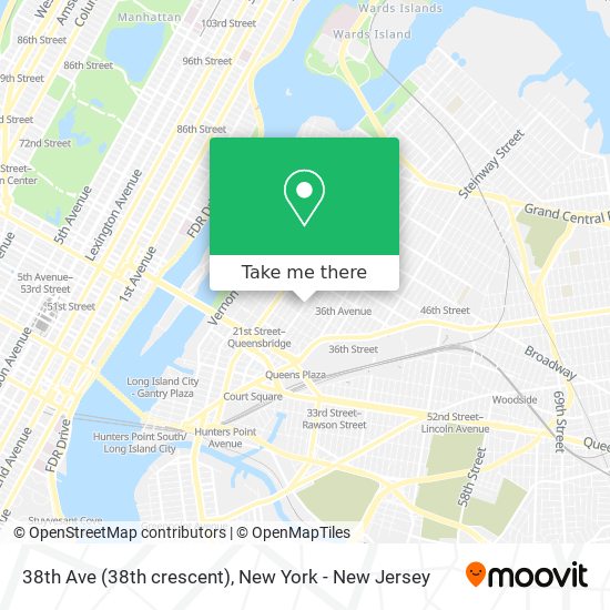Mapa de 38th Ave (38th crescent)