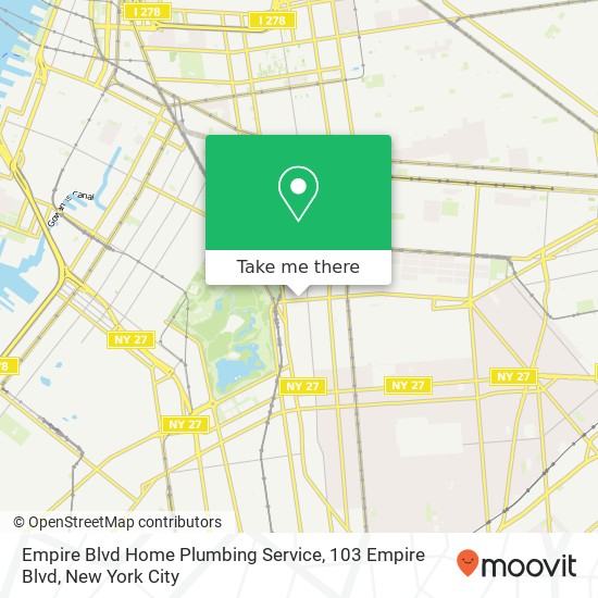 Mapa de Empire Blvd Home Plumbing Service, 103 Empire Blvd