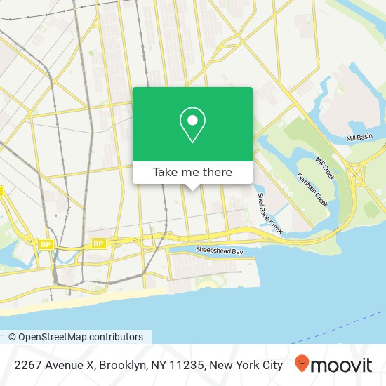 Mapa de 2267 Avenue X, Brooklyn, NY 11235