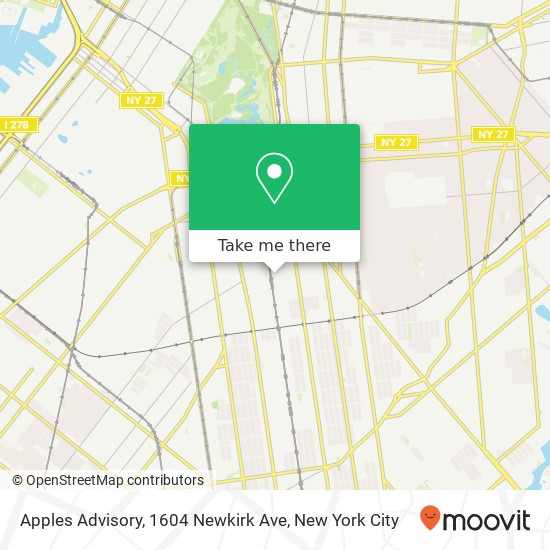 Apples Advisory, 1604 Newkirk Ave map