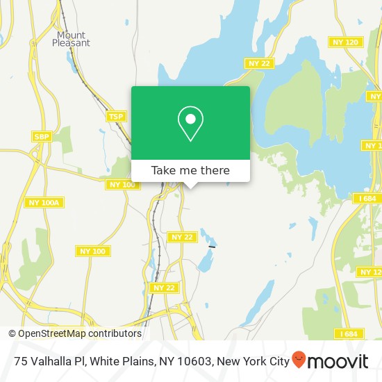 Mapa de 75 Valhalla Pl, White Plains, NY 10603