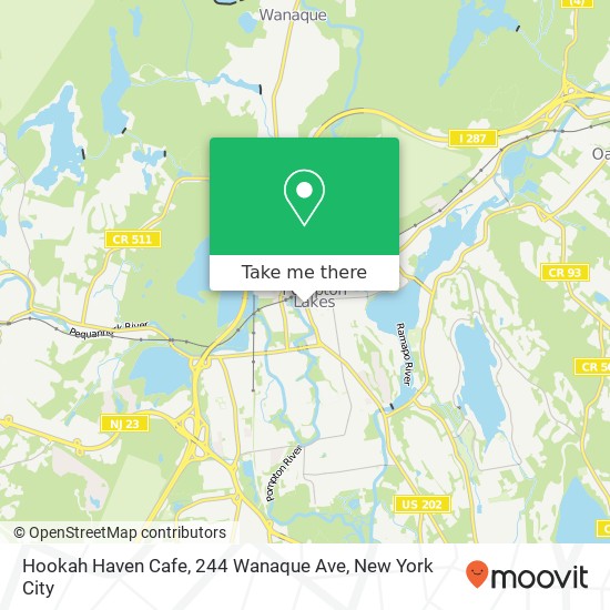 Hookah Haven Cafe, 244 Wanaque Ave map