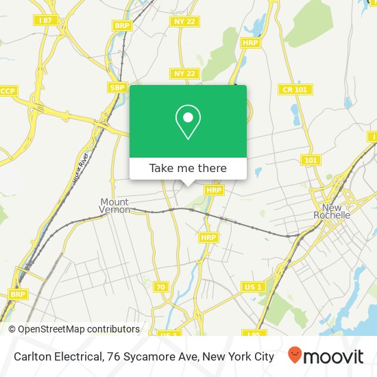 Mapa de Carlton Electrical, 76 Sycamore Ave