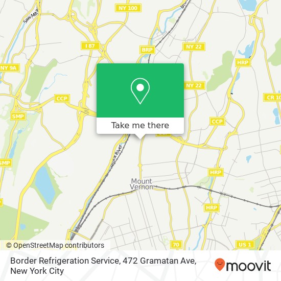 Border Refrigeration Service, 472 Gramatan Ave map