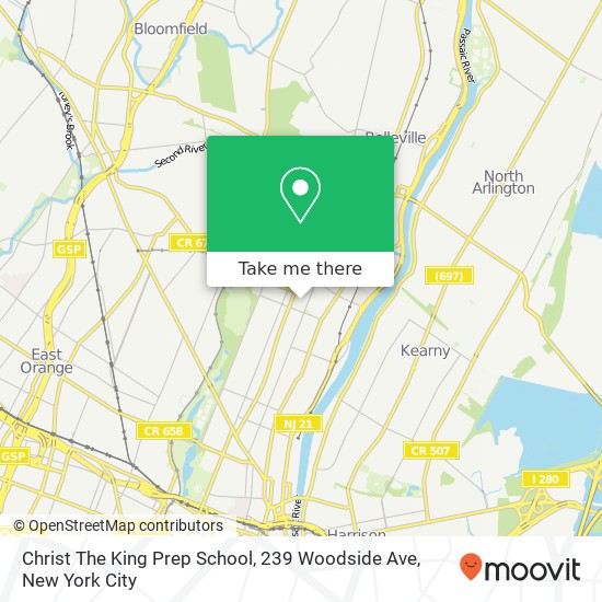 Mapa de Christ The King Prep School, 239 Woodside Ave