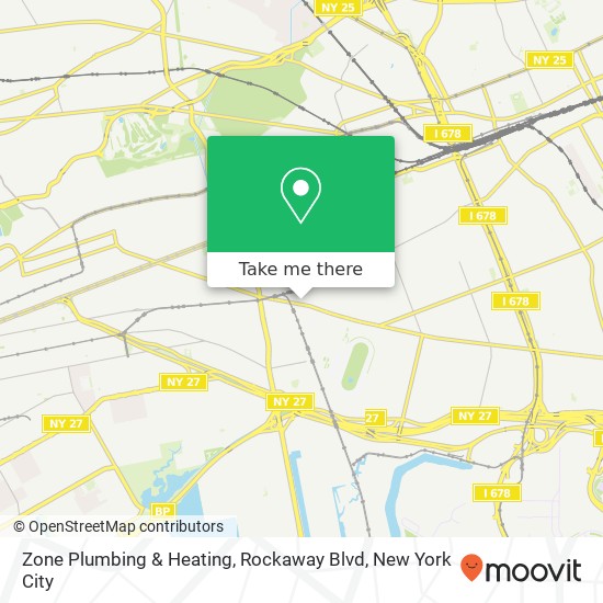Zone Plumbing & Heating, Rockaway Blvd map