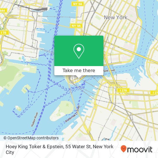 Hoey King Toker & Epstein, 55 Water St map