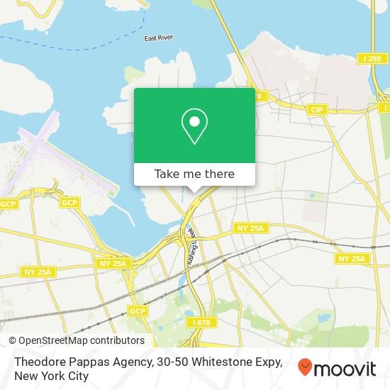 Mapa de Theodore Pappas Agency, 30-50 Whitestone Expy