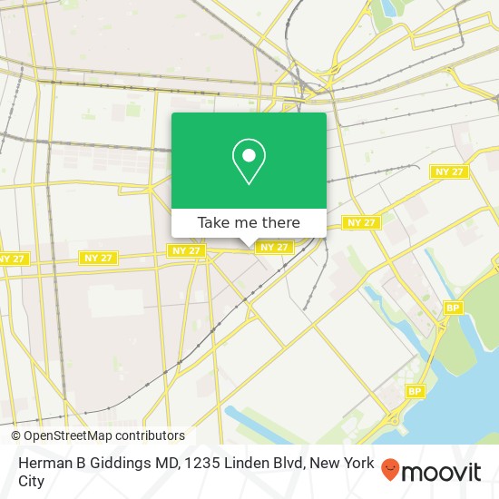 Herman B Giddings MD, 1235 Linden Blvd map