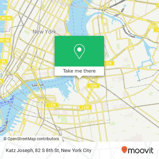 Mapa de Katz Joseph, 82 S 8th St