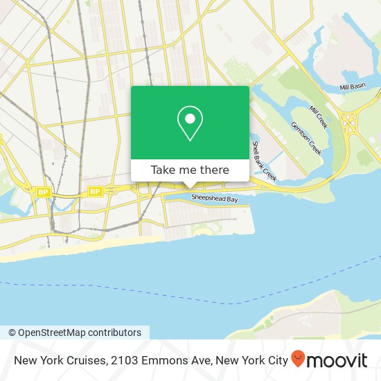 New York Cruises, 2103 Emmons Ave map