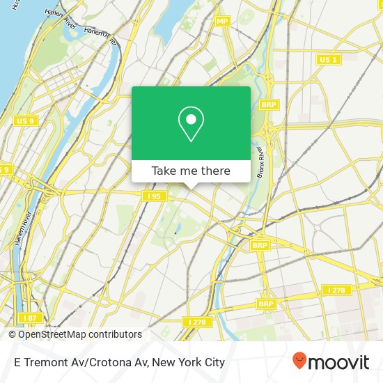 E Tremont Av/Crotona Av map
