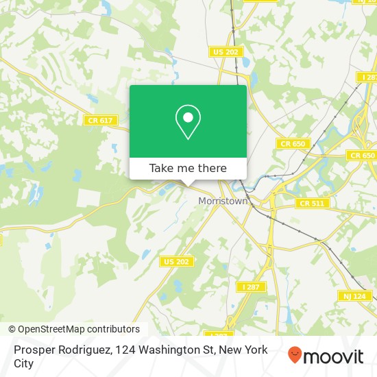 Mapa de Prosper Rodriguez, 124 Washington St