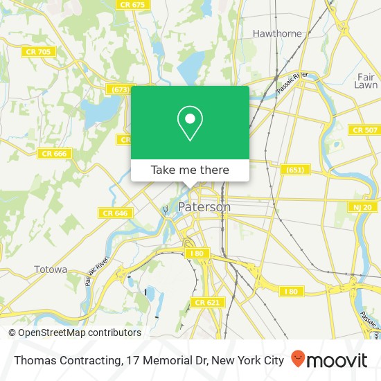 Thomas Contracting, 17 Memorial Dr map