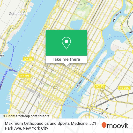 Maximum Orthopaedics and Sports Medicine, 521 Park Ave map