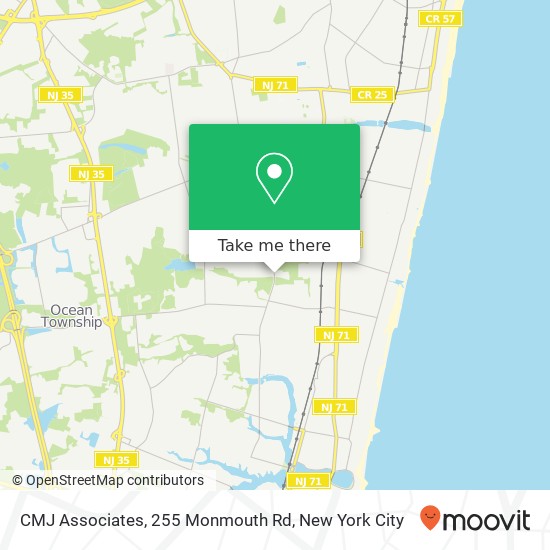 CMJ Associates, 255 Monmouth Rd map