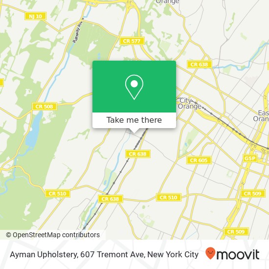 Mapa de Ayman Upholstery, 607 Tremont Ave