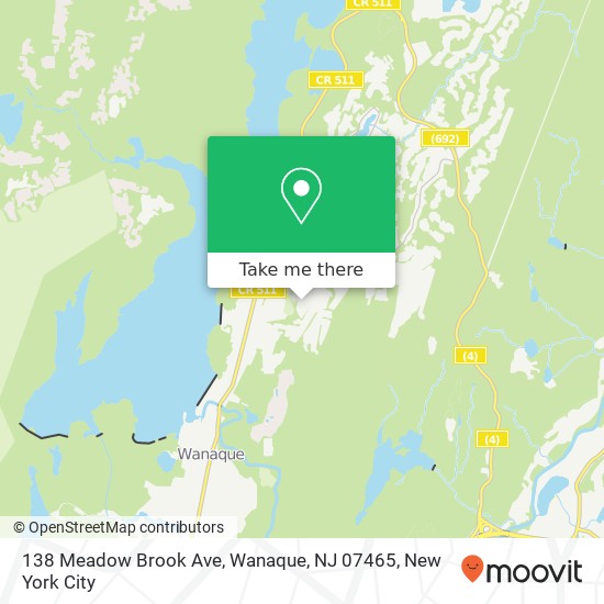 138 Meadow Brook Ave, Wanaque, NJ 07465 map