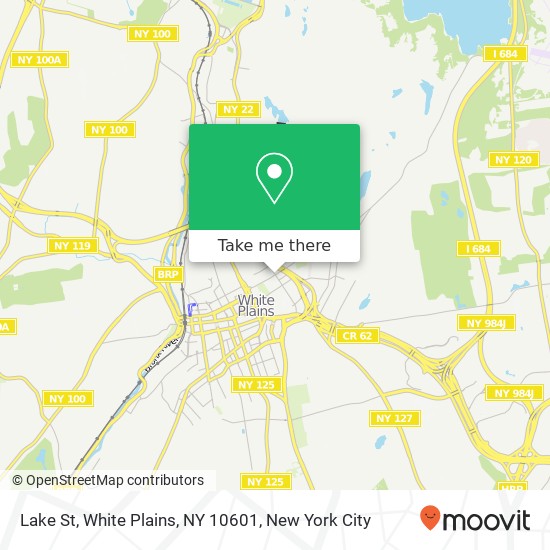 Lake St, White Plains, NY 10601 map
