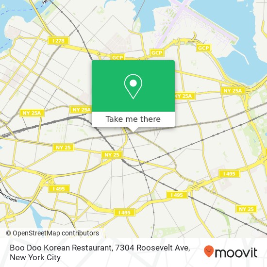 Boo Doo Korean Restaurant, 7304 Roosevelt Ave map