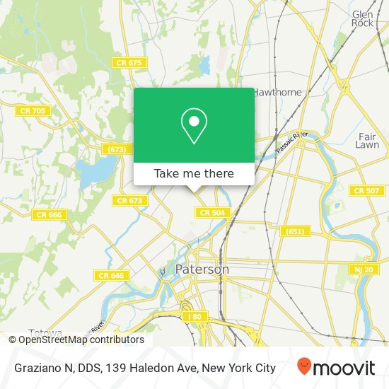 Mapa de Graziano N, DDS, 139 Haledon Ave