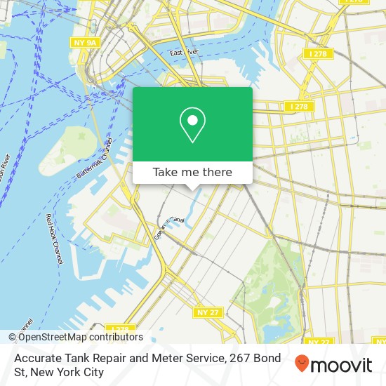 Mapa de Accurate Tank Repair and Meter Service, 267 Bond St