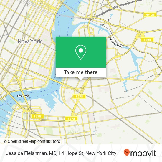 Mapa de Jessica Fleishman, MD, 14 Hope St