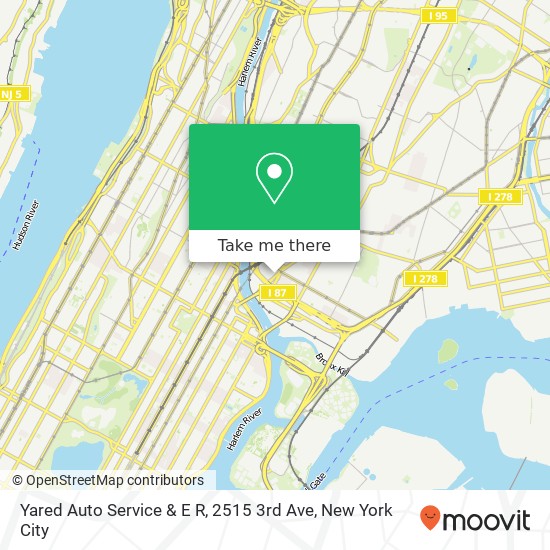 Mapa de Yared Auto Service & E R, 2515 3rd Ave