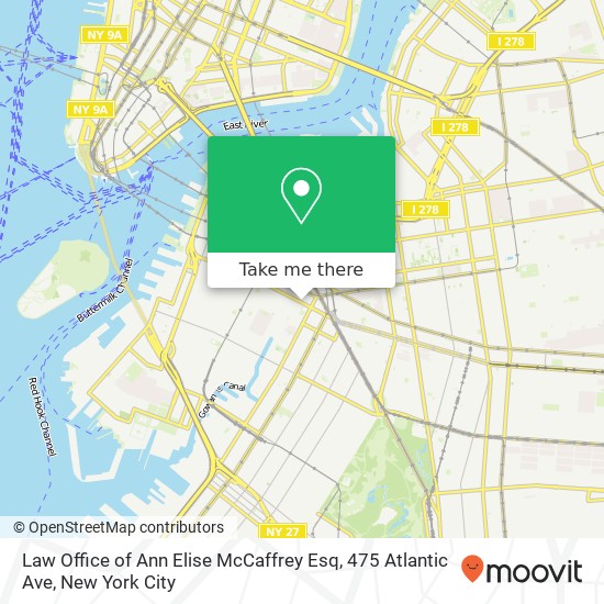Mapa de Law Office of Ann Elise McCaffrey Esq, 475 Atlantic Ave