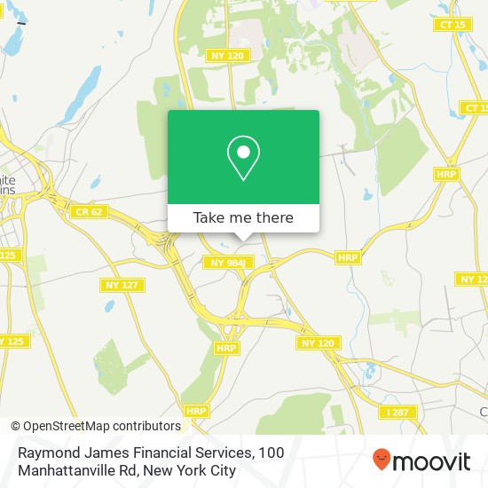 Raymond James Financial Services, 100 Manhattanville Rd map