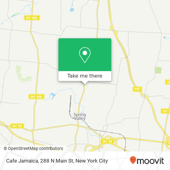 Mapa de Cafe Jamaica, 288 N Main St