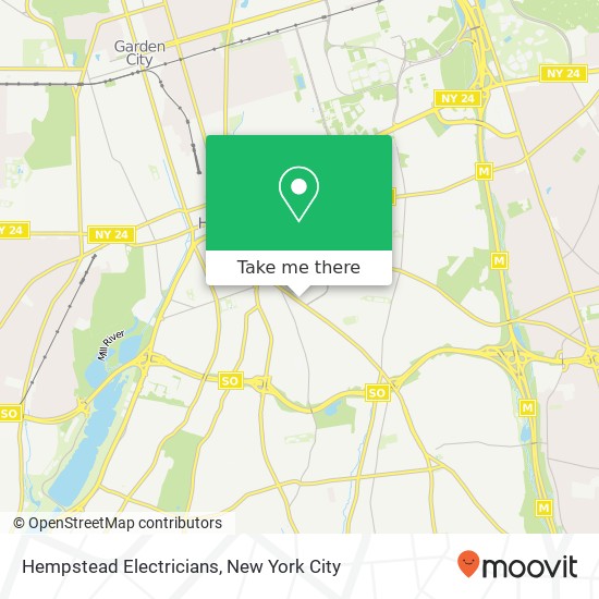 Hempstead Electricians map