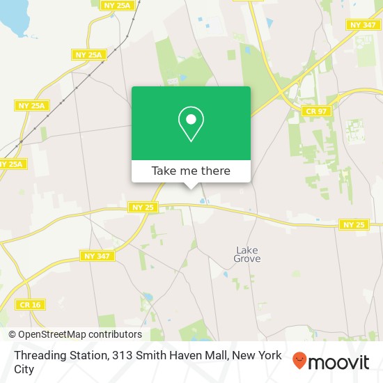 Mapa de Threading Station, 313 Smith Haven Mall