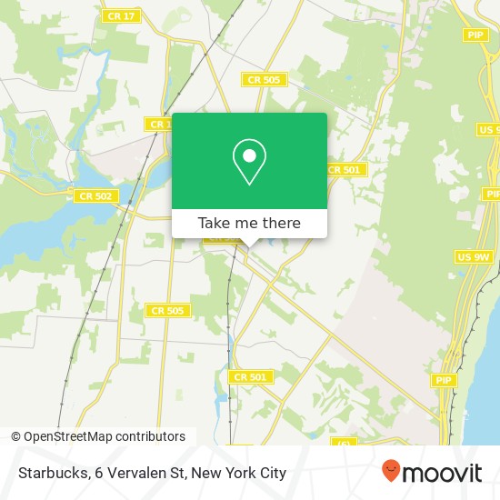 Starbucks, 6 Vervalen St map