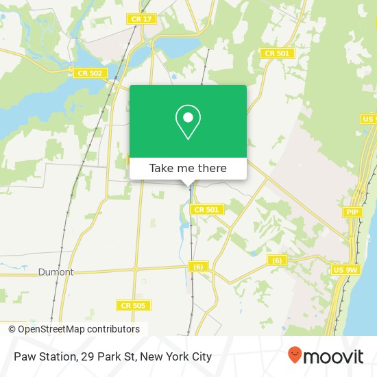 Paw Station, 29 Park St map
