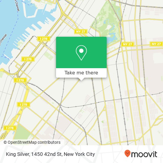 King Silver, 1450 42nd St map