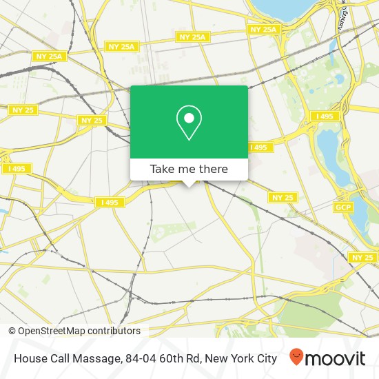 Mapa de House Call Massage, 84-04 60th Rd