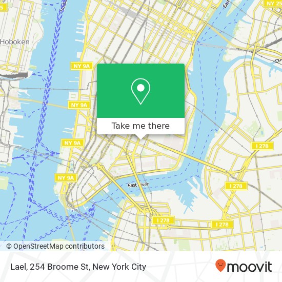 Lael, 254 Broome St map