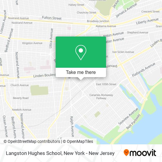 Langston Hughes School map