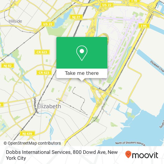 Dobbs International Services, 800 Dowd Ave map