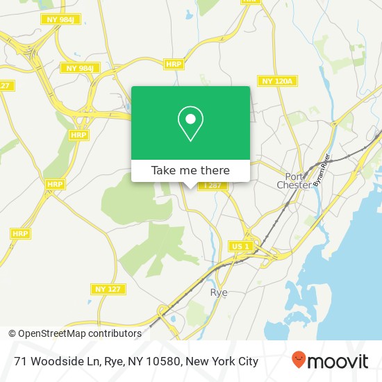 71 Woodside Ln, Rye, NY 10580 map